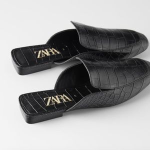 Brand New Zara Flat Mules In stores Now